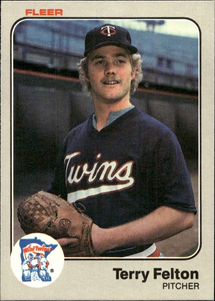 Terry Felton 1983 Fleer Terry Felton #612 baseball trading card front