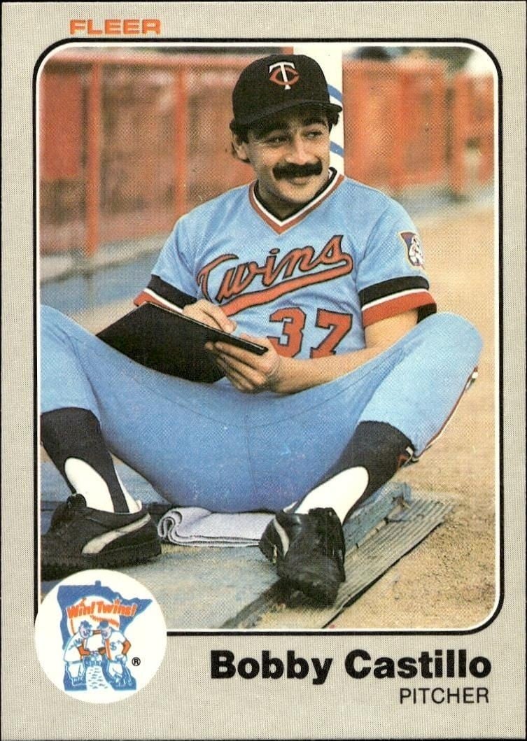 Bobby Castillo 1983 Fleer Bobby Castillo #608 baseball trading card front