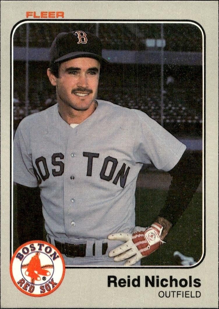 Reid Nichols 1983 Fleer Reid Nichols #189 baseball trading card front
