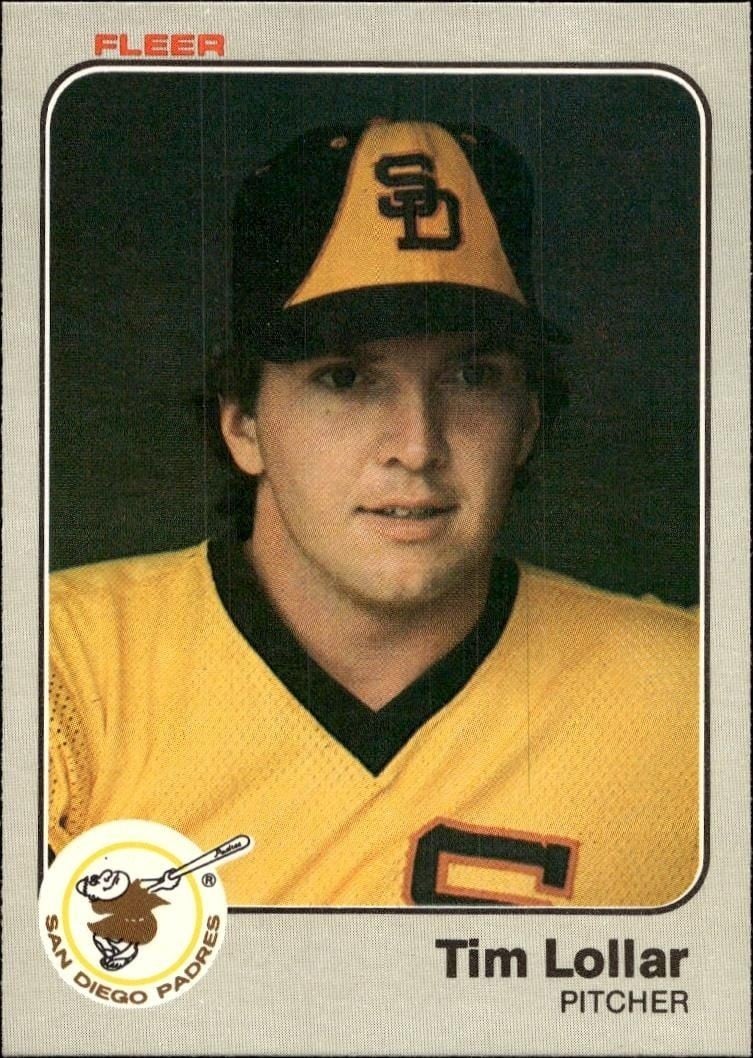 Tim Lollar 1983 Fleer Tim Lollar #365 baseball trading card front