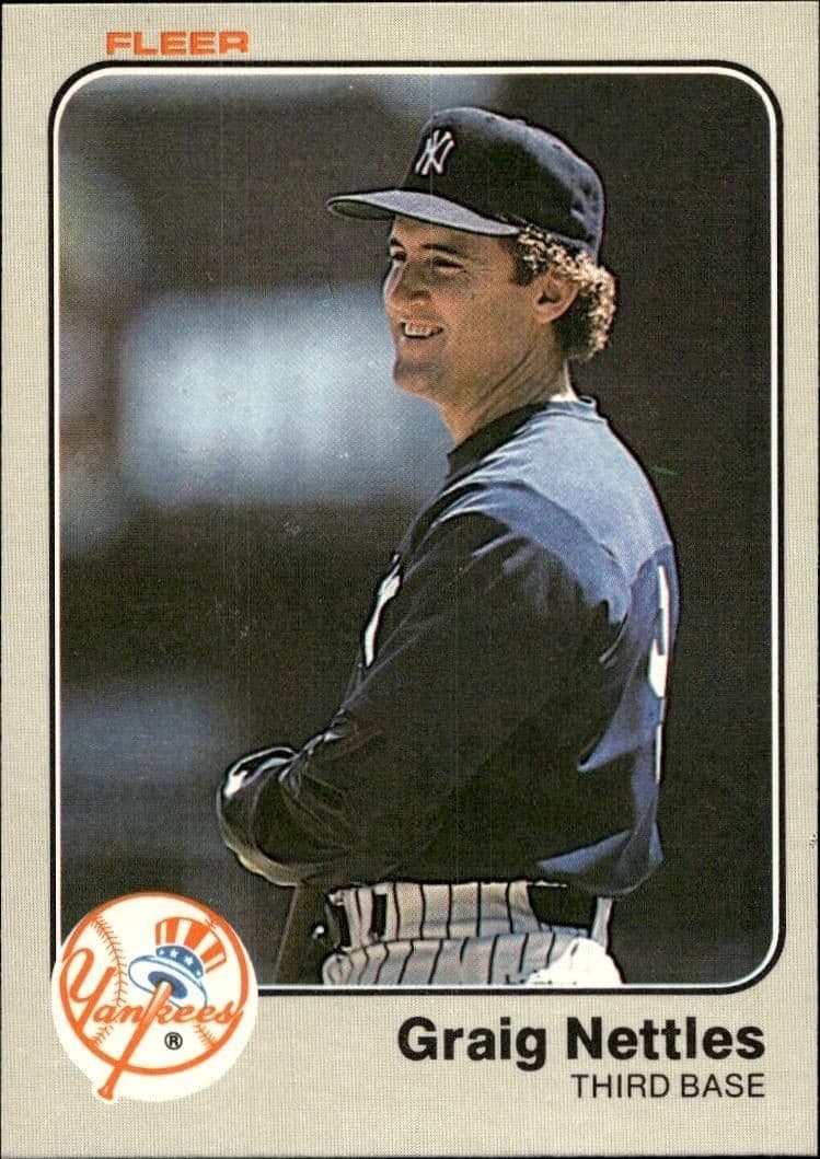 1983 Fleer Graig Nettles #391 trading card