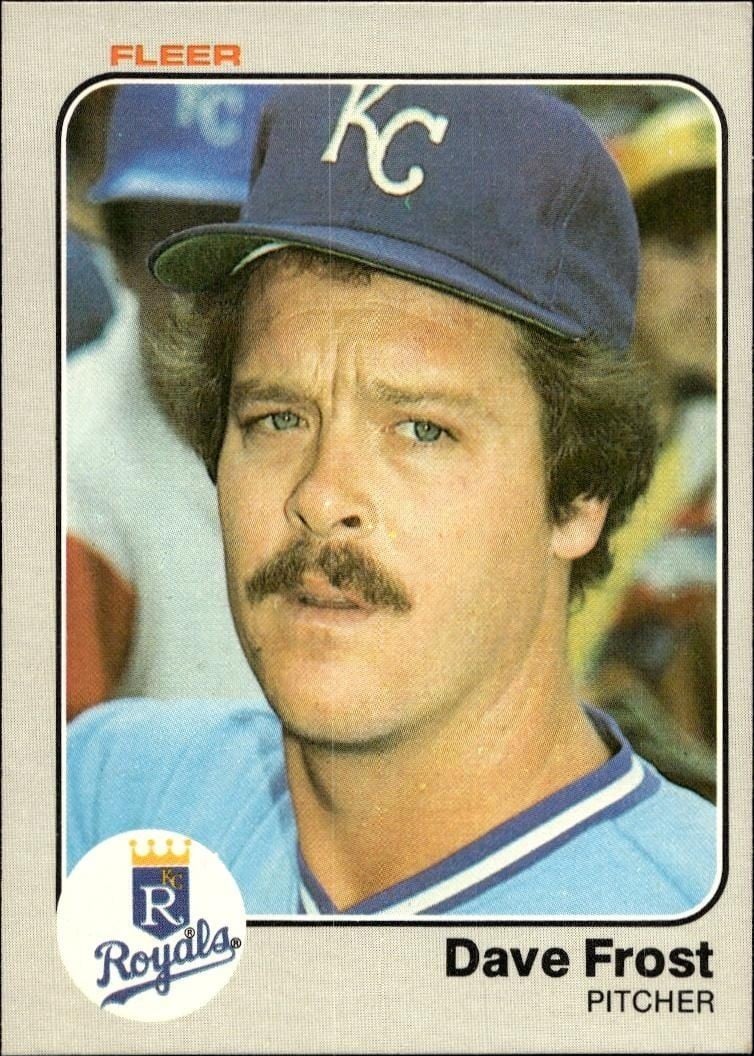 Dave Frost 1983 Fleer Dave Frost #111 baseball trading card front