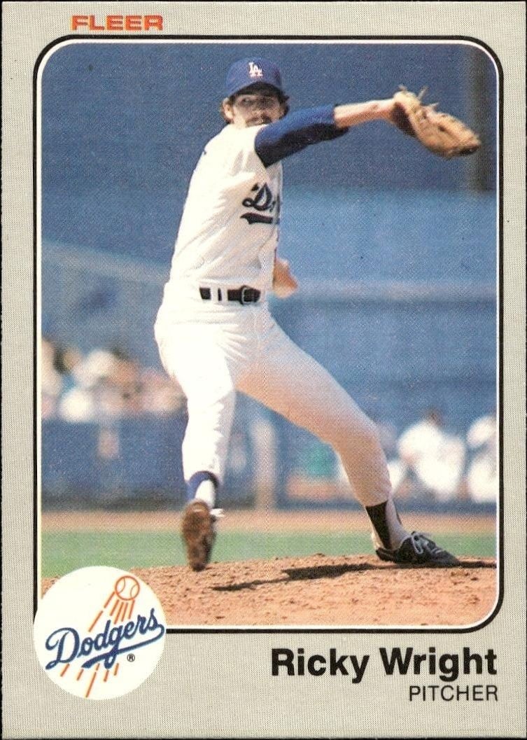 Ricky Wright 1983 Fleer Ricky Wright #226 baseball trading card front