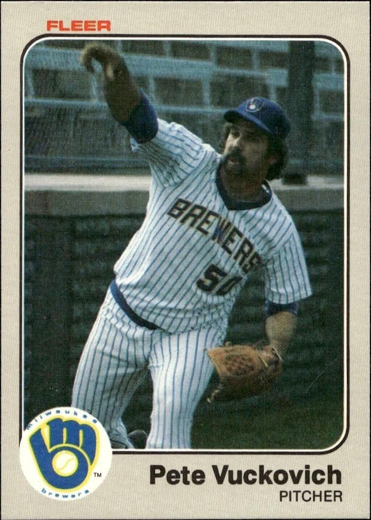 1983 Fleer Pete Vuckovich #49 trading card