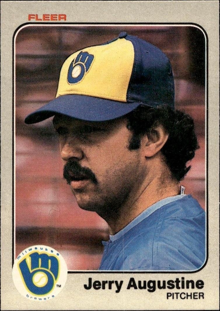 Jerry Augustine 1983 Fleer Jerry Augustine #26 baseball trading card front