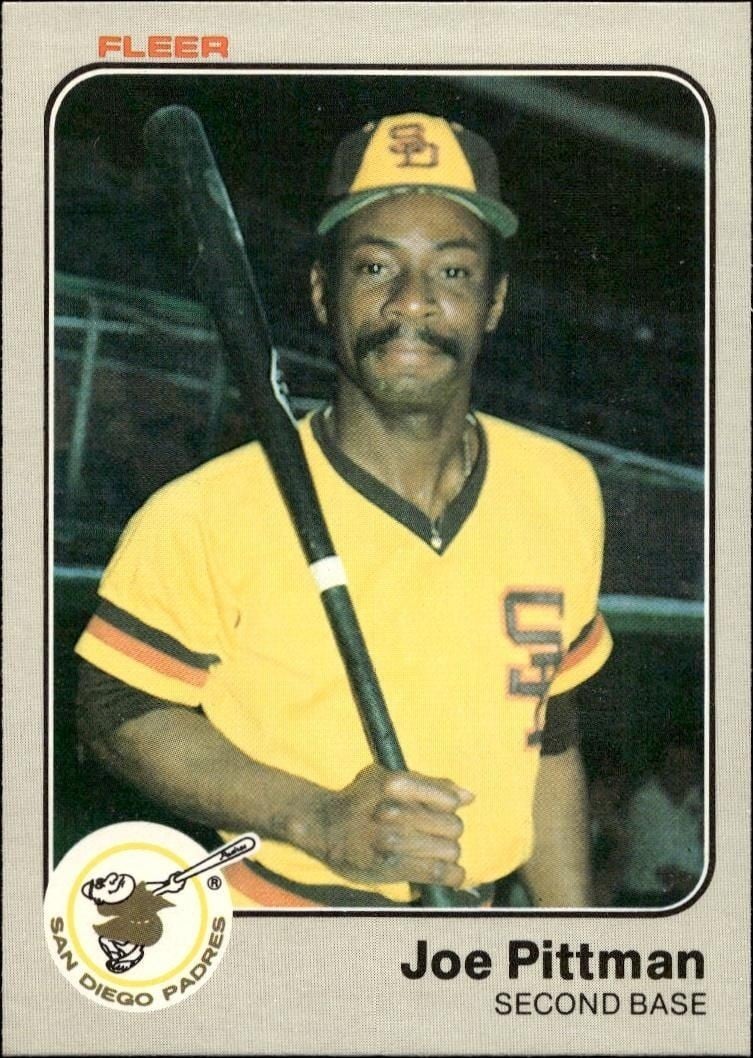 Joe Pittman 1983 Fleer Joe Pittman #369 baseball trading card front