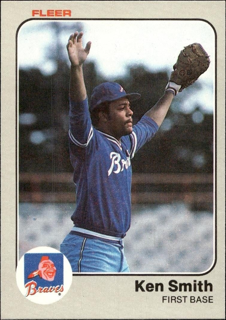 Ken Smith 1983 Fleer Ken Smith #148 baseball trading card front