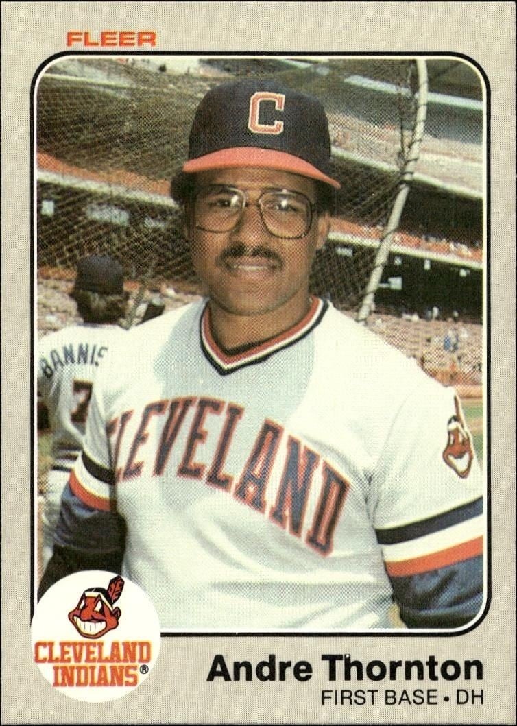 Andre Thornton 1983 Fleer Andre Thornton #421 baseball trading card front