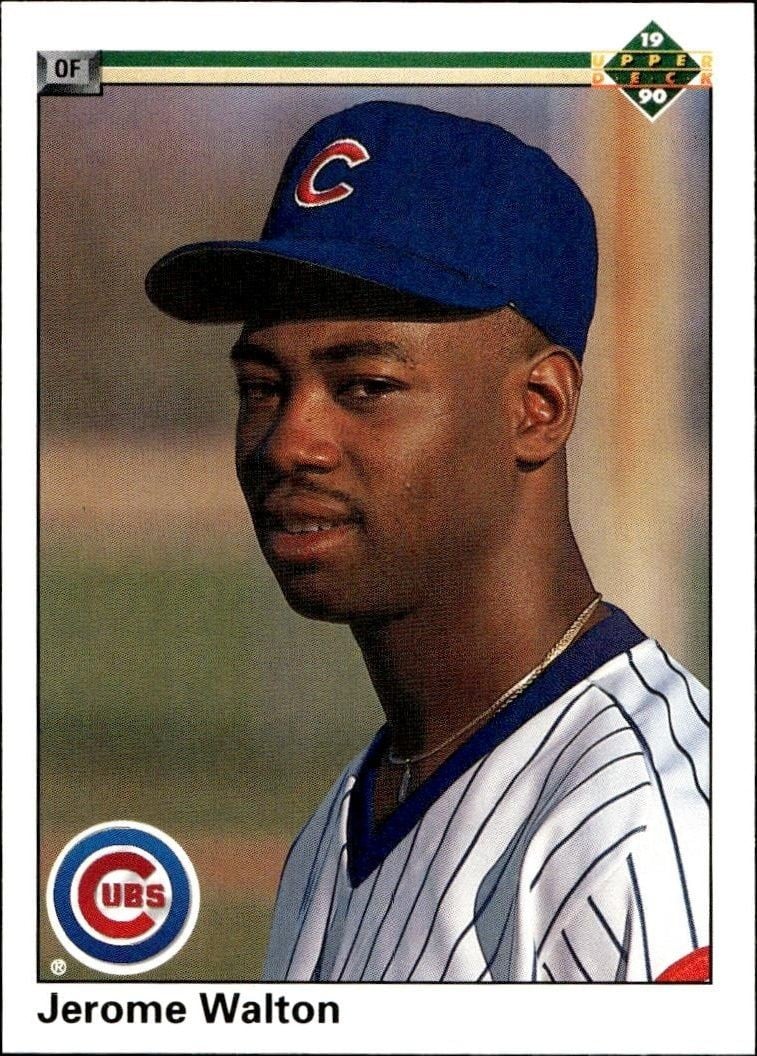 Jerome Walton 1990 Upper Deck Jerome Walton #345 baseball trading card front