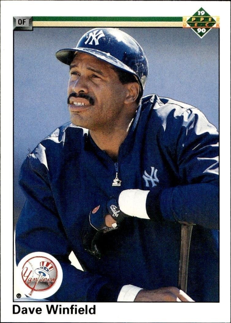 Dave Winfield 1990 Upper Deck Dave Winfield #337 baseball trading card front