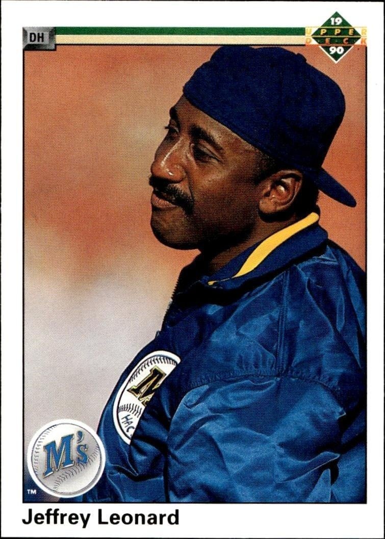 Jeffrey Leonard 1990 Upper Deck Jeffrey Leonard #331 baseball trading card front