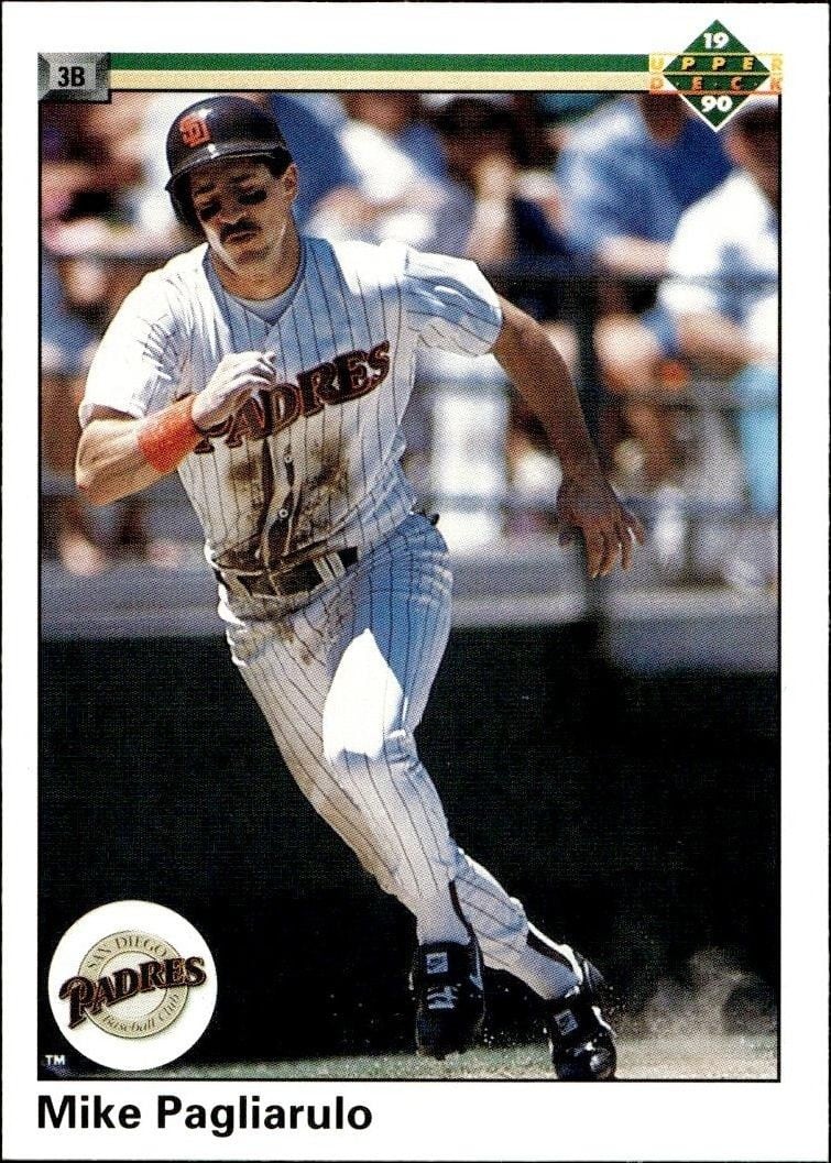 Mike Pagliarulo 1990 Upper Deck Mike Pagliarulo #329 baseball trading card front