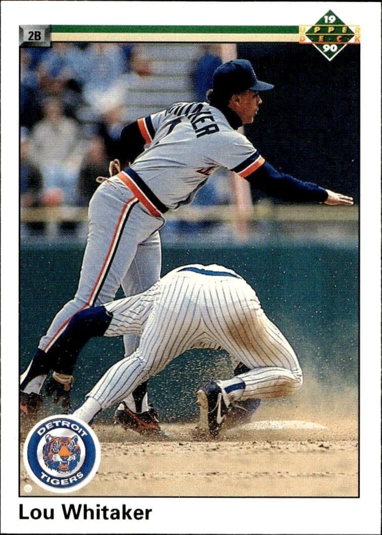 Lou Whitaker 1990 Upper Deck Lou Whitaker #327 baseball trading card front