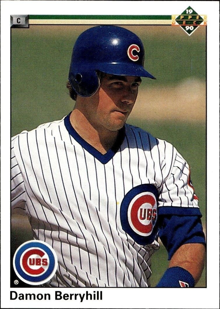 Damon Berryhill 1990 Upper Deck Damon Berryhill #322 baseball trading card front