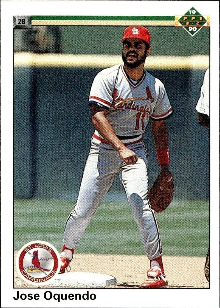 Jose Oquendo 1990 Upper Deck Jose Oquendo #319 baseball trading card front