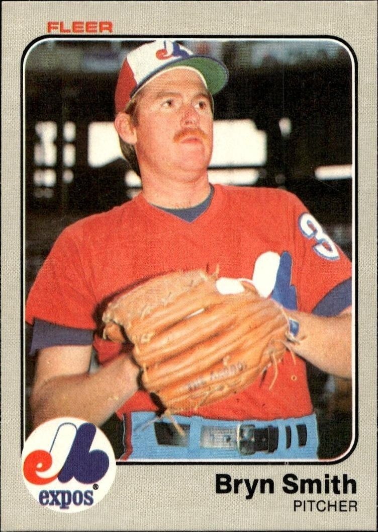 Bryn Smith 1983 Fleer Bryn Smith #297 baseball trading card front