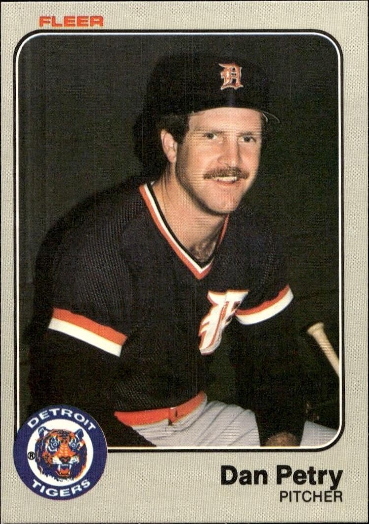 1983 Fleer Dan Petry #339 trading card