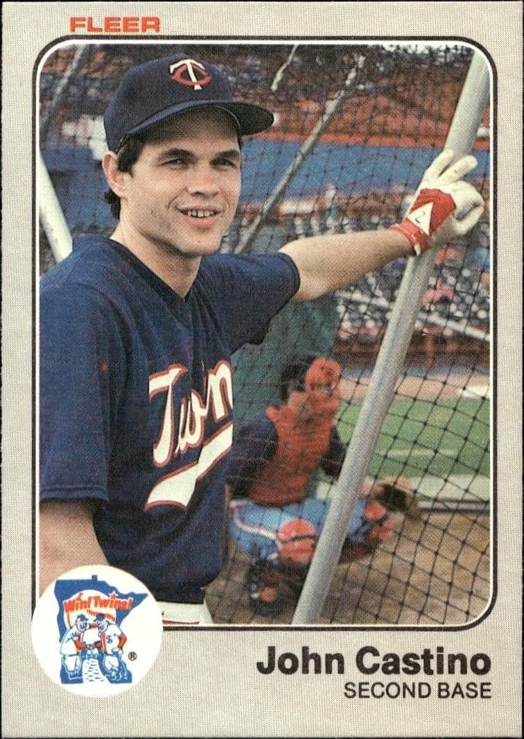 1983 Fleer John Castino #609 trading card