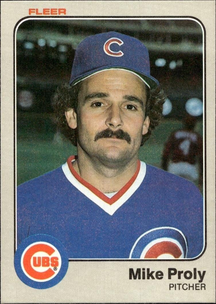 Mike Proly 1983 Fleer Mike Proly #505 baseball trading card front