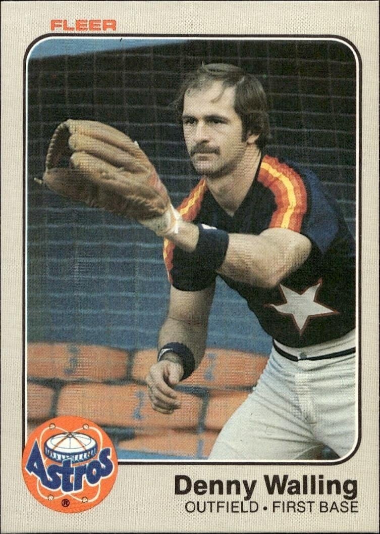 Denny Walling 1983 Fleer Denny Walling #469 baseball trading card front