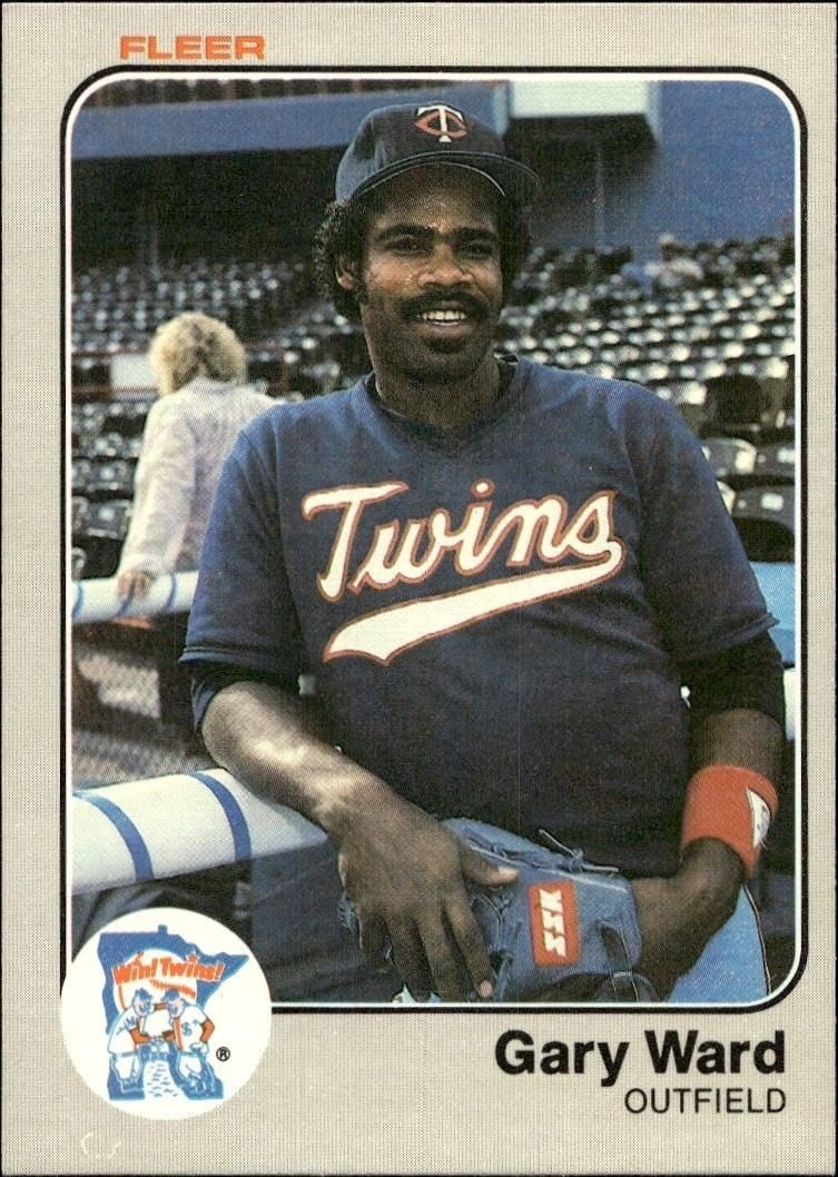 Gary Ward 1983 Fleer Gary Ward #627 baseball trading card front