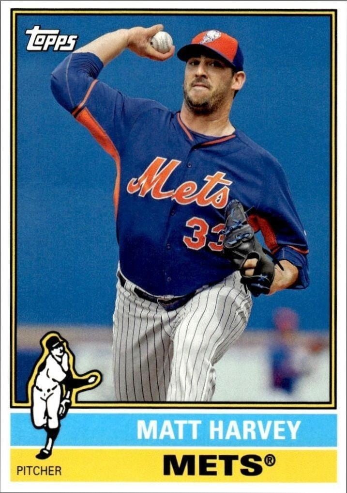Matt Harvey 2015 Topps Archives Matt Harvey #187 baseball trading card front