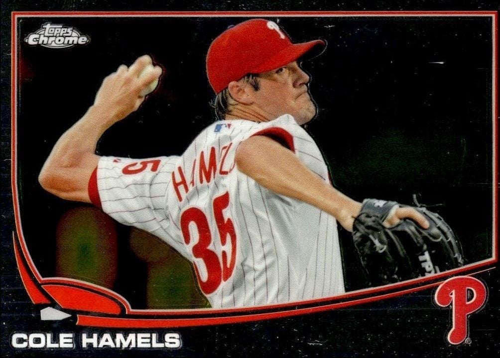 Cole Hamels 2013 Topps Chrome Cole Hamels #76 baseball trading card front