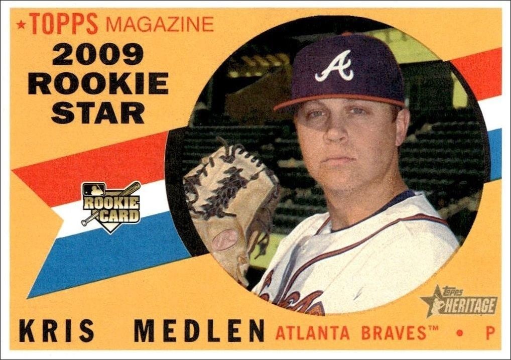 Kris Medlen 2009 Topps Heritage Kris Medlen #625 baseball trading card front