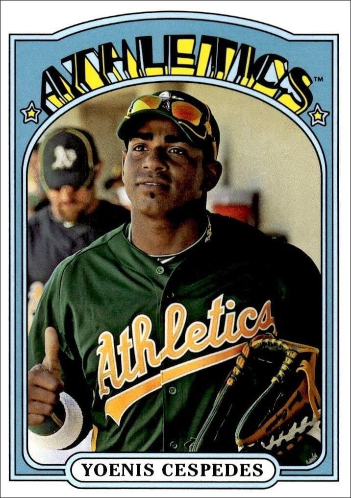 Yoenis Cespedes 2013 Topps Archives Yoenis Cespedes #14 baseball trading card front