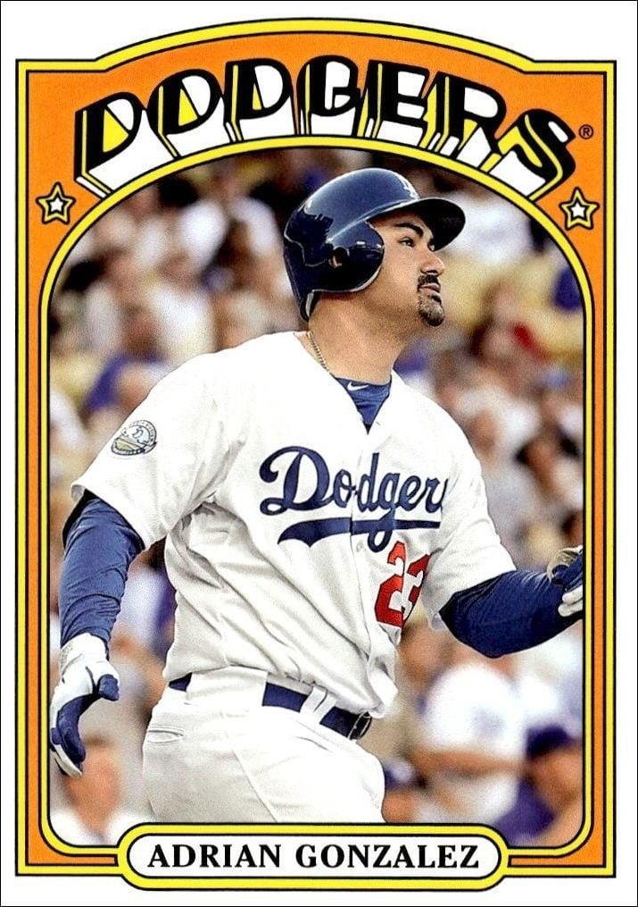 Adrian Gonzalez 2013 Topps Archives Adrian Gonzalez #6 baseball trading card front