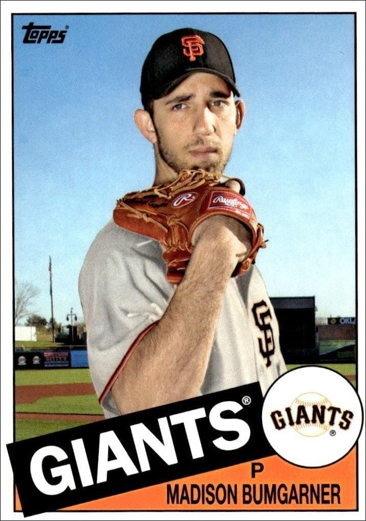 Madison Bumgarner 2013 Topps Archives Madison Bumgarner #129 baseball trading card front
