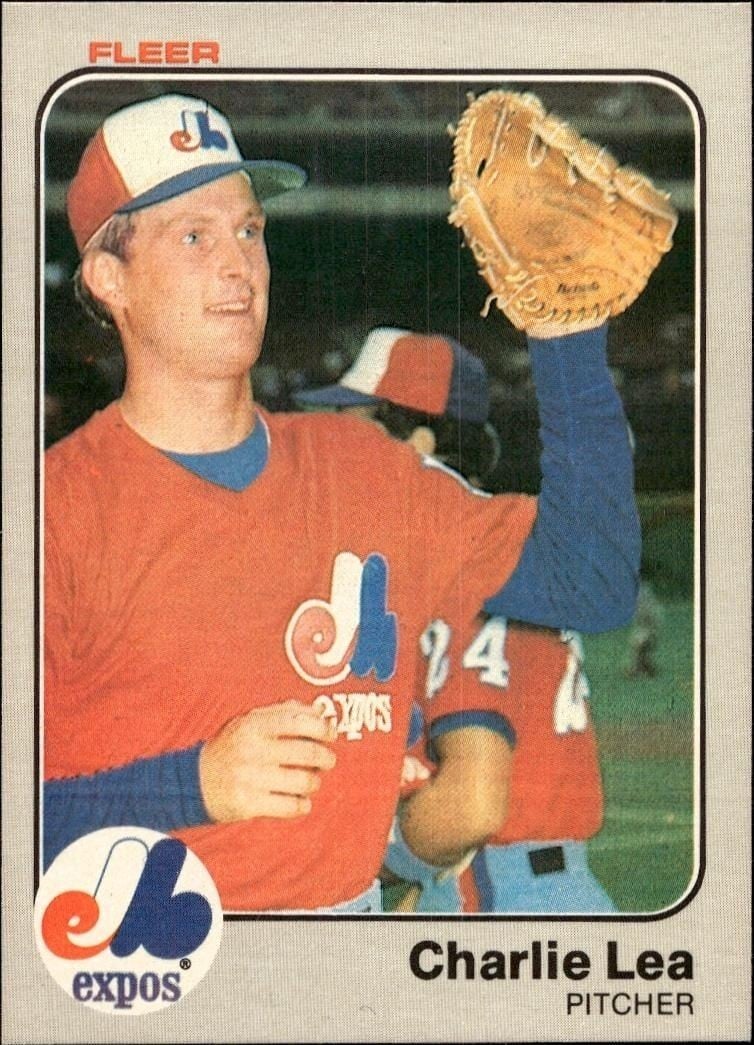 Charlie Lea 1983 Fleer Charlie Lea #286 baseball trading card front