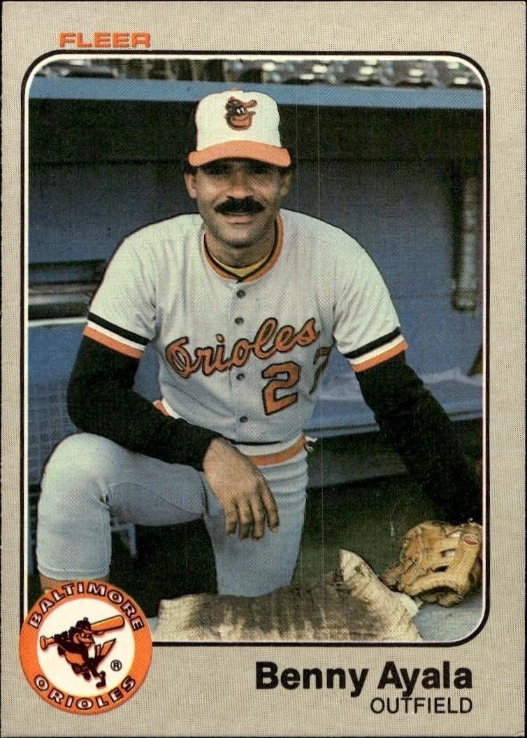Benny Ayala 1983 Fleer Benny Ayala #52 baseball trading card front