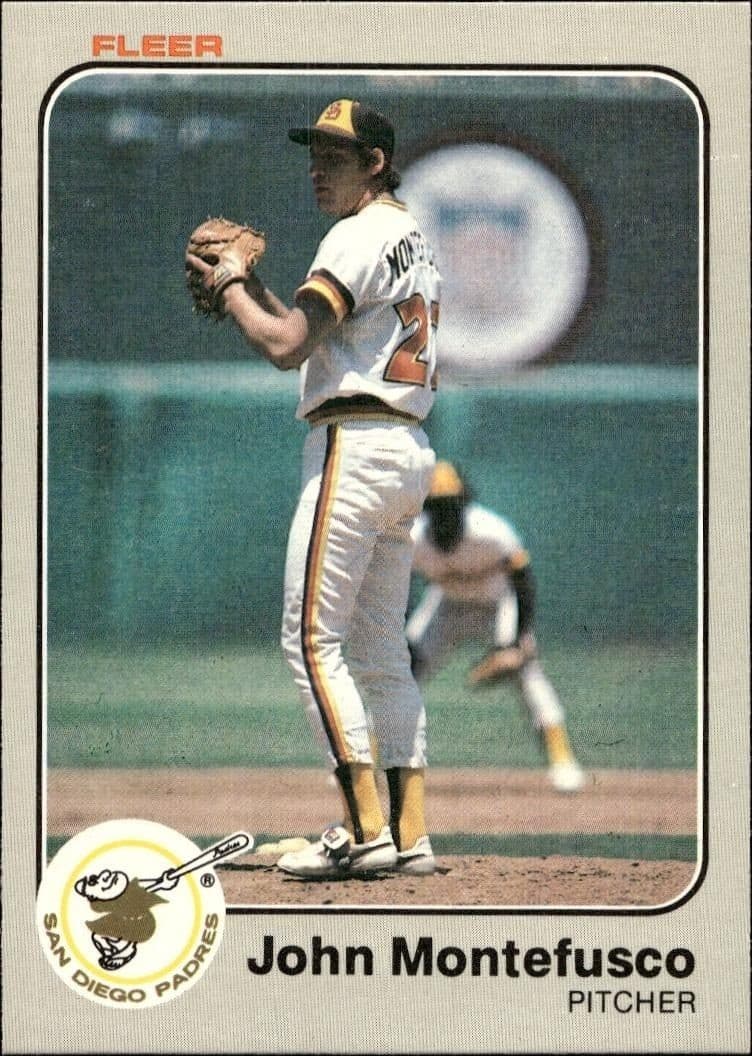 1983 Fleer John Montefusco #367 trading card