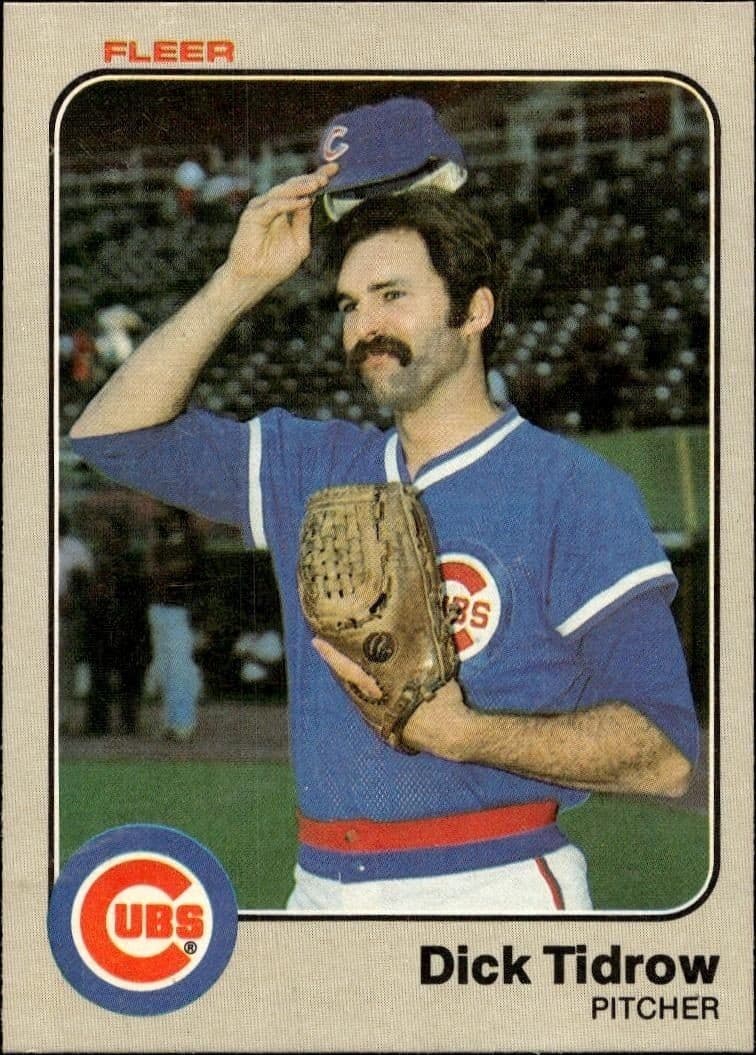 1983 Fleer Dick Tidrow #510 trading card