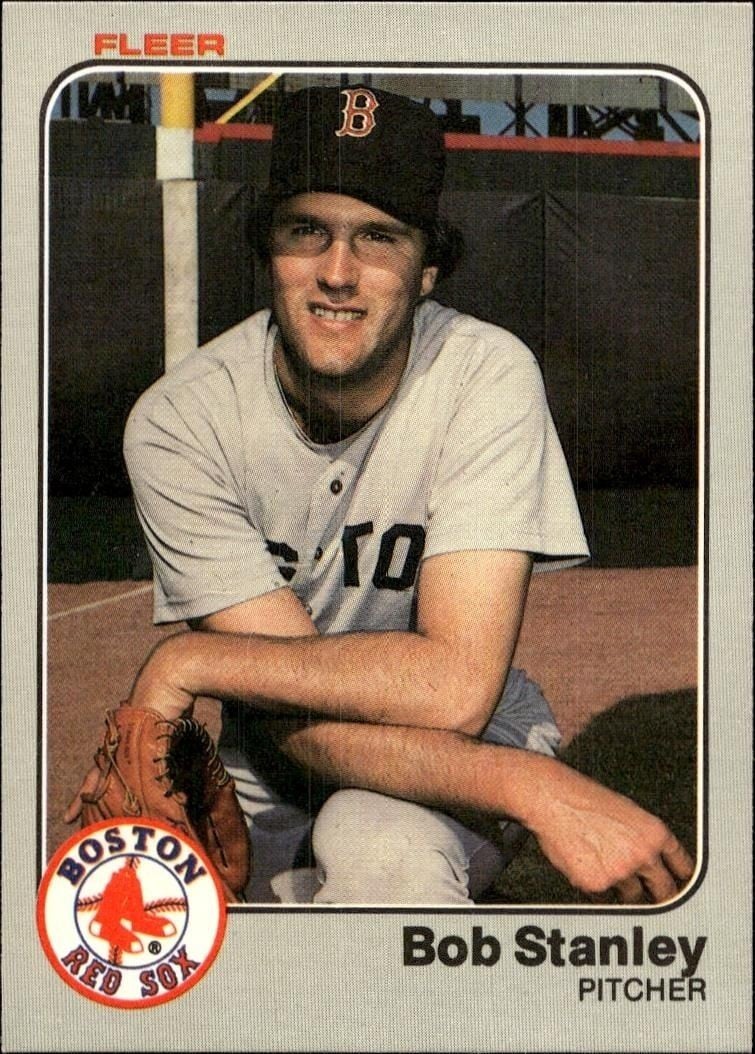 Bob Stanley 1983 Fleer Bob Stanley #195 baseball trading card front