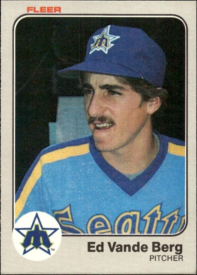 Ed Vande Berg 1983 Fleer Ed Vande Berg #488 baseball trading card front