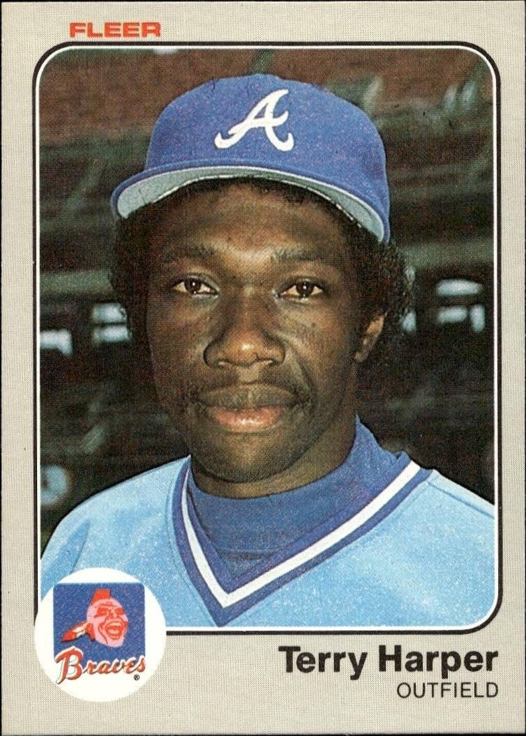 1983 Fleer Terry Harper #137 trading card