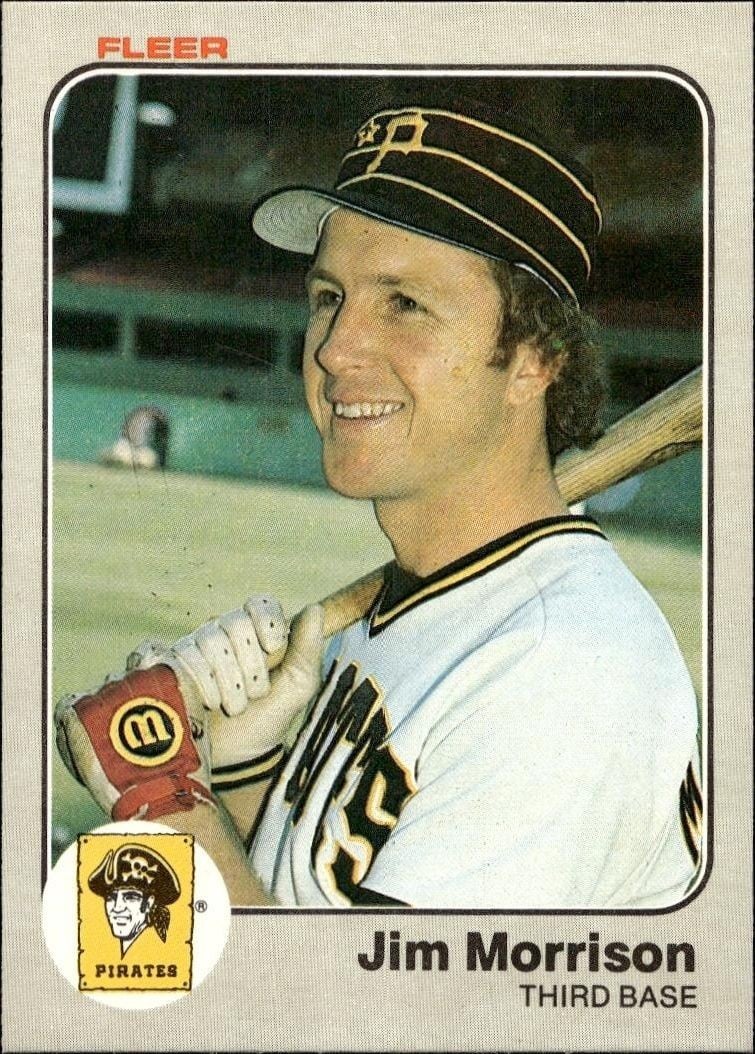Jim Morrison 1983 Fleer Jim Morrison #313 baseball trading card front