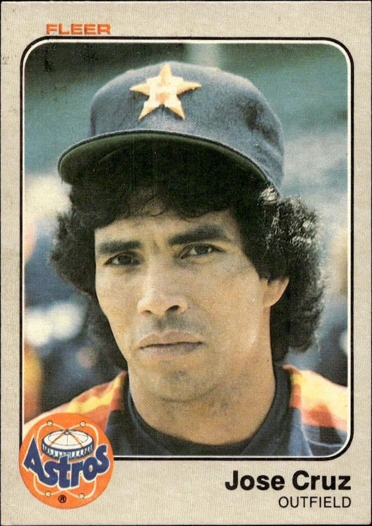1983 Fleer Jose Cruz #446 trading card