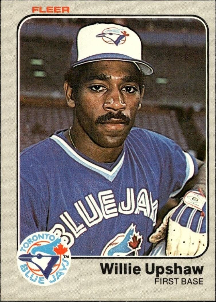 Willie Upshaw 1983 Fleer Willie Upshaw #442 baseball trading card front