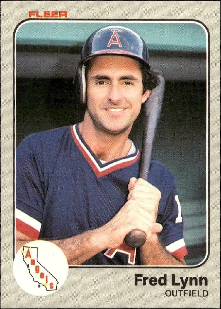 Fred Lynn 1983 Fleer Fred Lynn #97 baseball trading card front