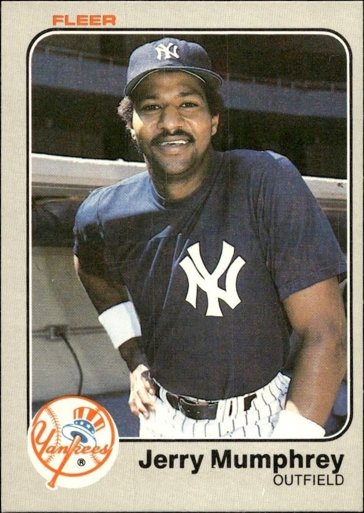Jerry Mumphrey 1983 Fleer Jerry Mumphrey #389 baseball trading card front
