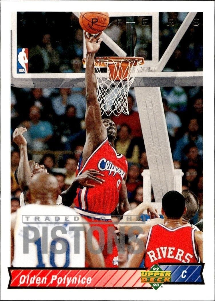 1992-93 Upper-Deck Olden Polynice #29 trading card