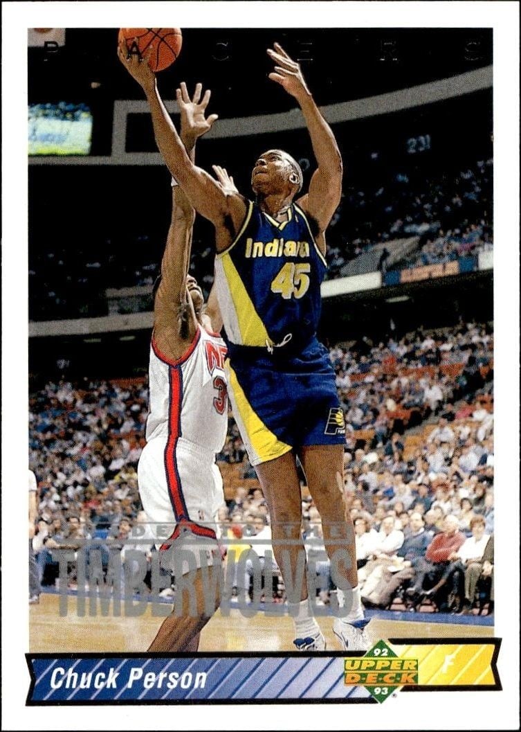 1992-93 Upper-Deck Chuck Person #125 trading card