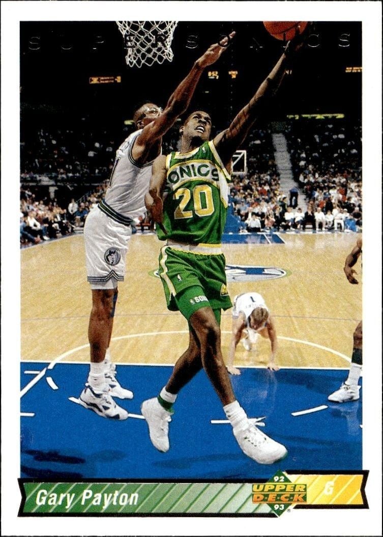 1992-93 Upper-Deck Gary Payton #158 trading card