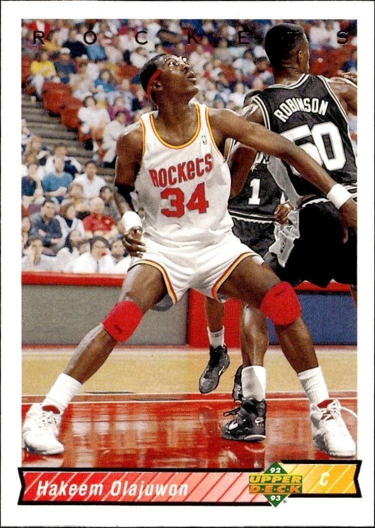 1992-93 Upper-Deck Hakeem Olajuwon #136 trading card
