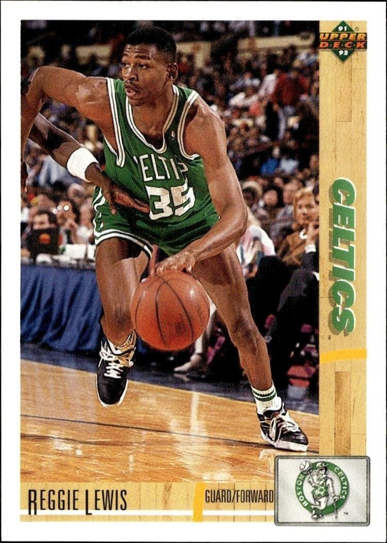 Reggie Lewis 1991 Upper Deck Reggie Lewis #123 basketball trading card front