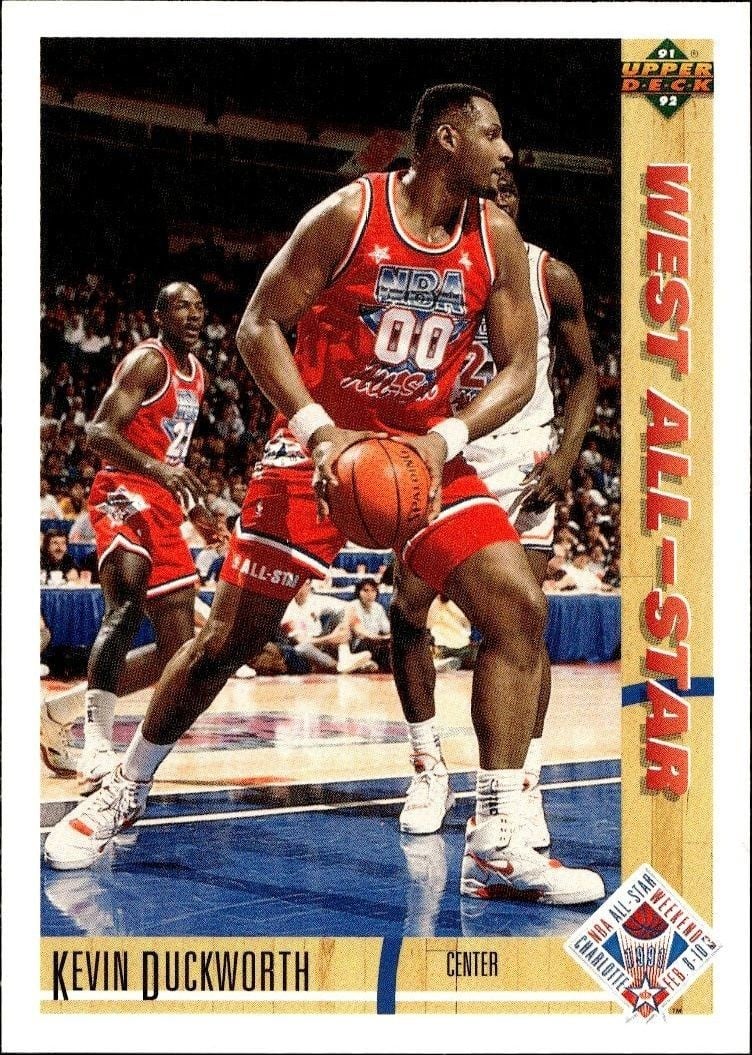 Kevin Duckworth 1991 Upper Deck Kevin Duckworth #55 basketball trading card front