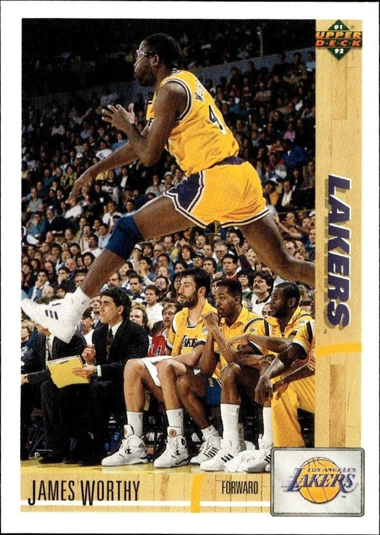 James Worthy 1991 Upper Deck James Worthy #146 basketball trading card front
